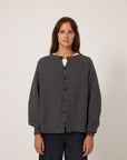 Garter Loft Cardigan - Shadow Grey