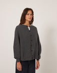 Garter Loft Cardigan - Shadow Grey