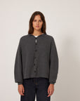 Garter Loft Cardigan - Shadow Grey