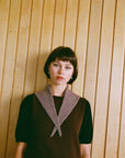 Daisy Scarf - Barely Pink and Chestnut Stripe (Sample Color)