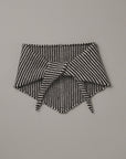 Daisy Scarf - Black and Cream Stripe
