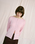 Doll's Reversible Cardigan - Barely Pink