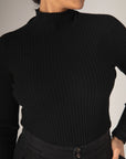 Essence Fine Turtleneck - Black