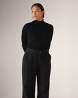 Essence Fine Turtleneck - Black