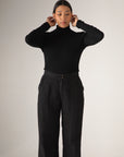 Essence Fine Turtleneck - Black