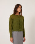 Fleur Cardigan - Peridot Green