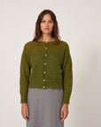 Fleur Cardigan - Peridot Green