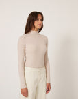Heart Turtle Neck - Ivory
