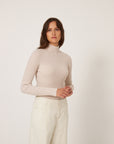Heart Turtle Neck - Ivory