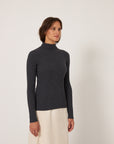Heart Turtle Neck - Shadow Grey