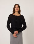 Fleur Cardigan - Black