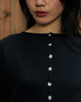 Heirloom Doll's Cardigan - Black