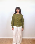 Fleur Cardigan - Peridot Green