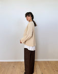 Luna Cardigan - Custard (Prototype)