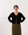 Bella Cardigan - Black (Sample)