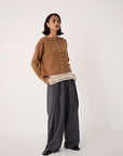Doll's Reversible Cardigan - Brown Sugar