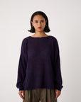 Feather Knit - Plum