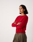 Kindred Cable Cardigan - Cherry