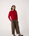 Kindred Cable Cardigan - Cherry