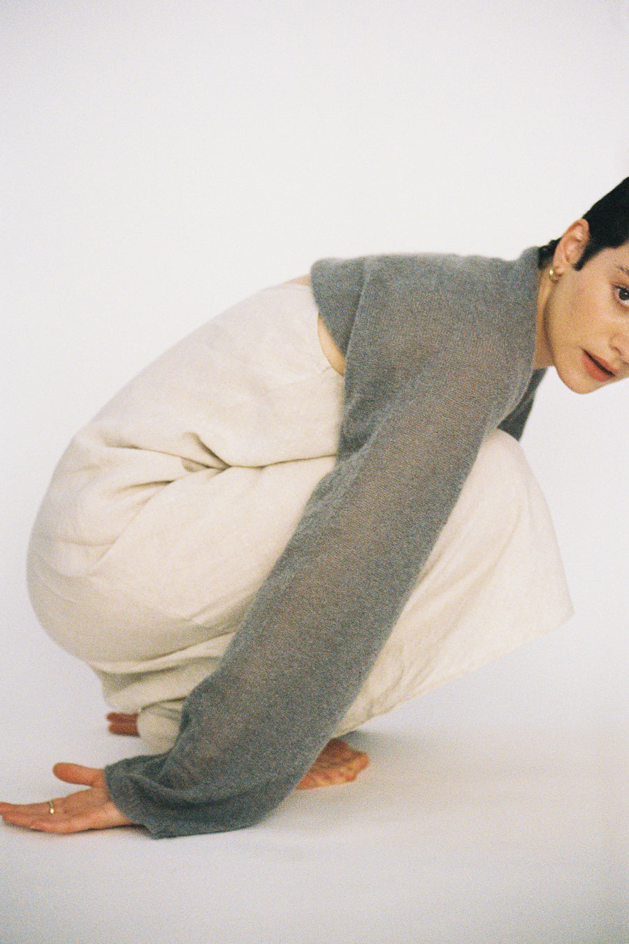 Whisper Shrug - Pearl Grey