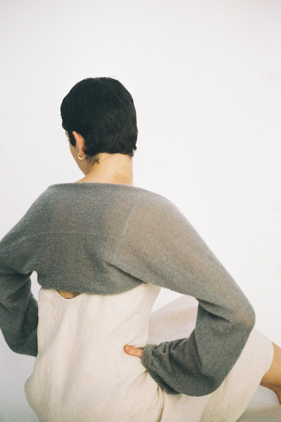 Whisper Shrug - Pearl Grey