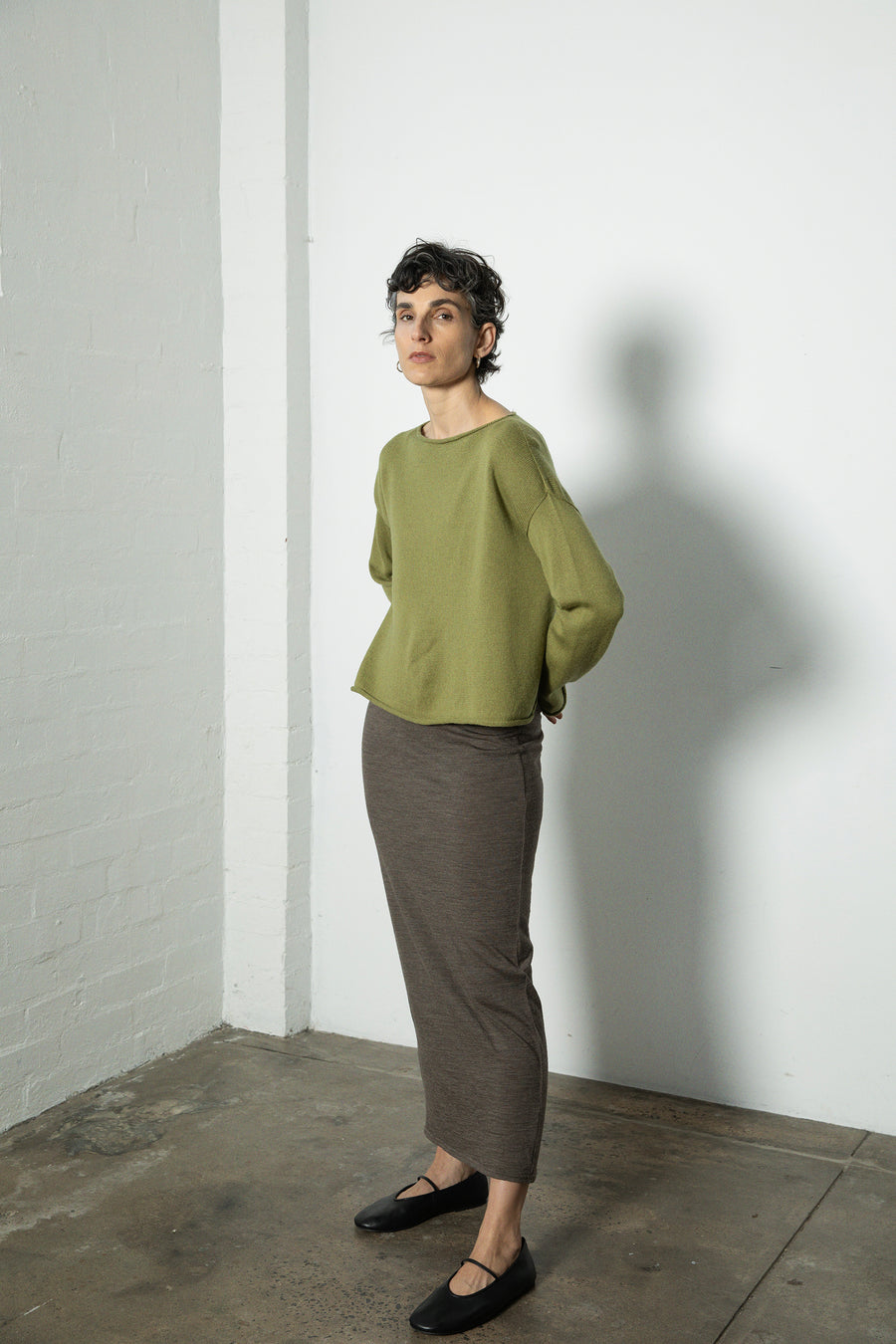 Doll's Reversible Cardigan - Peridot Green