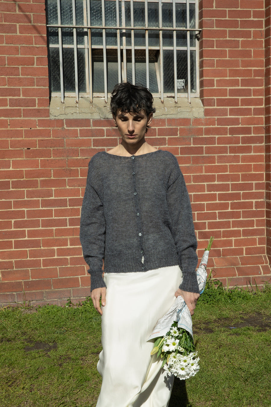 Fleur Cardigan - Shadow Grey