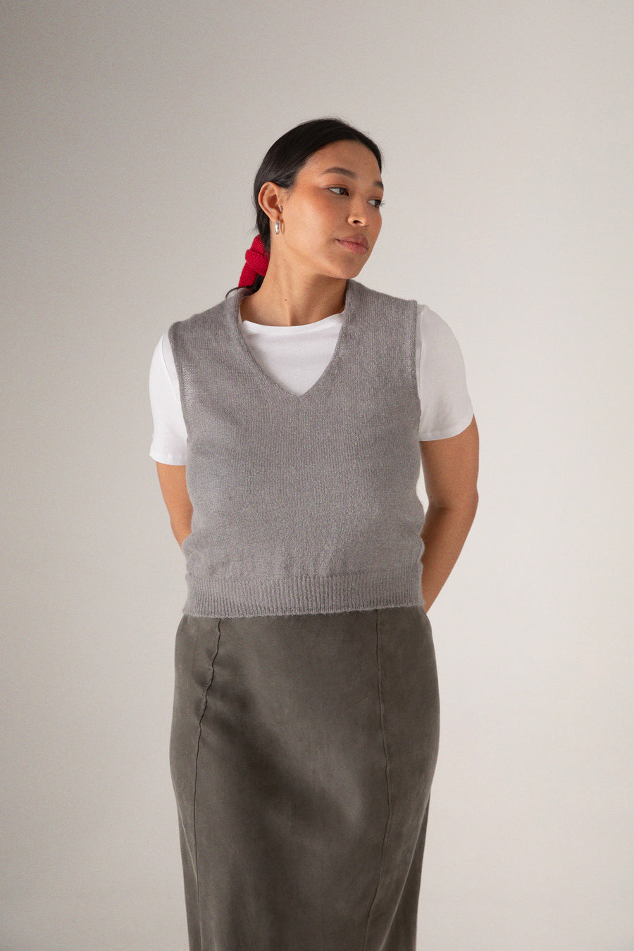 Erin Vest -  Pearl Grey