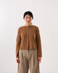 Doll's Reversible Cardigan - Brown Sugar
