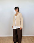 Luna Cardigan - Custard (Prototype)