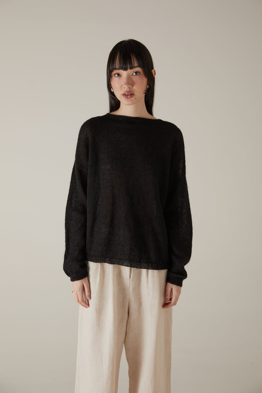 Feather Knit - Black