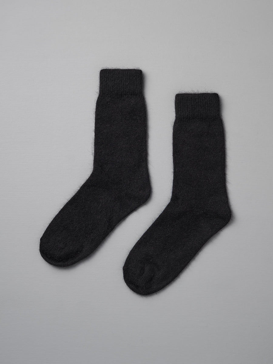 Possum Merino Socks - Black