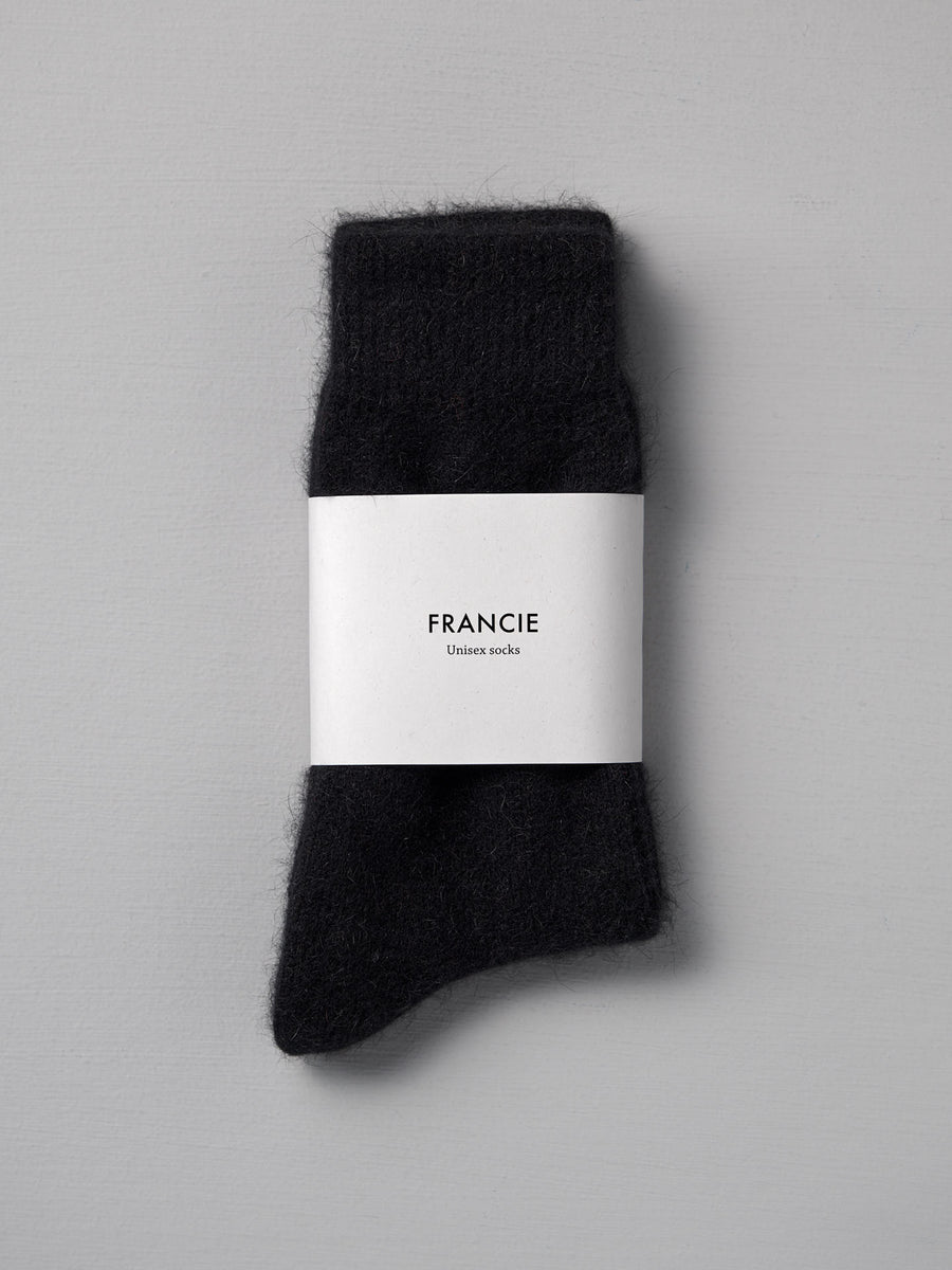 Possum Merino Socks - Black