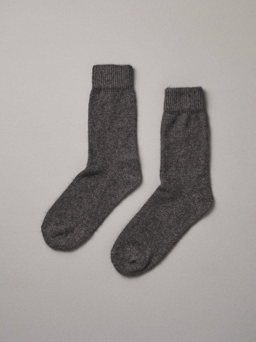 Possum Merino Socks - Charcoal