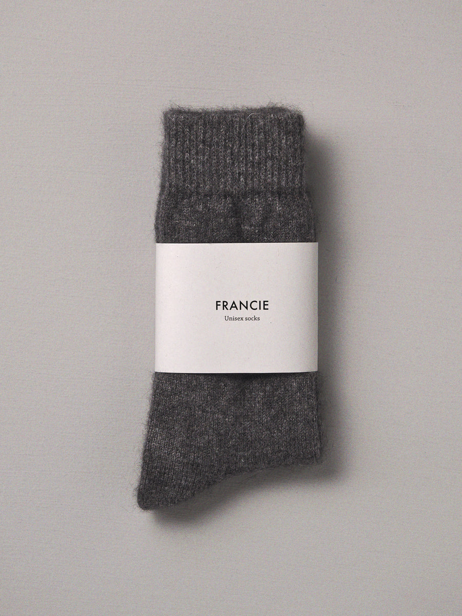 Possum Merino Socks - Charcoal