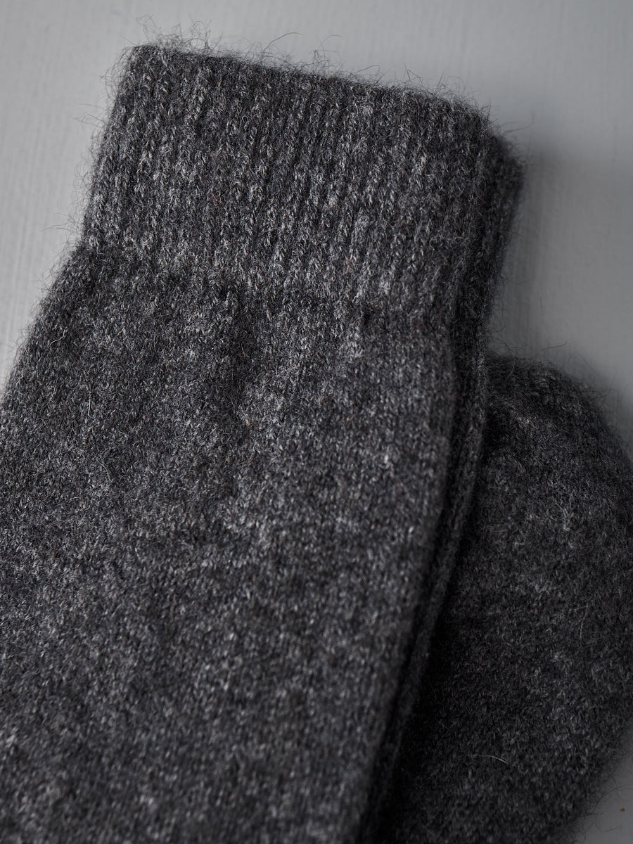Possum Merino Socks - Charcoal
