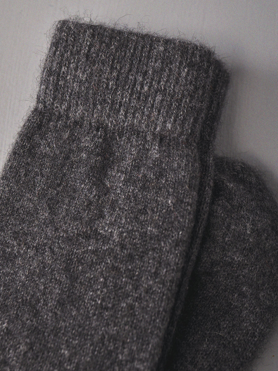 Possum Merino Socks - Charcoal