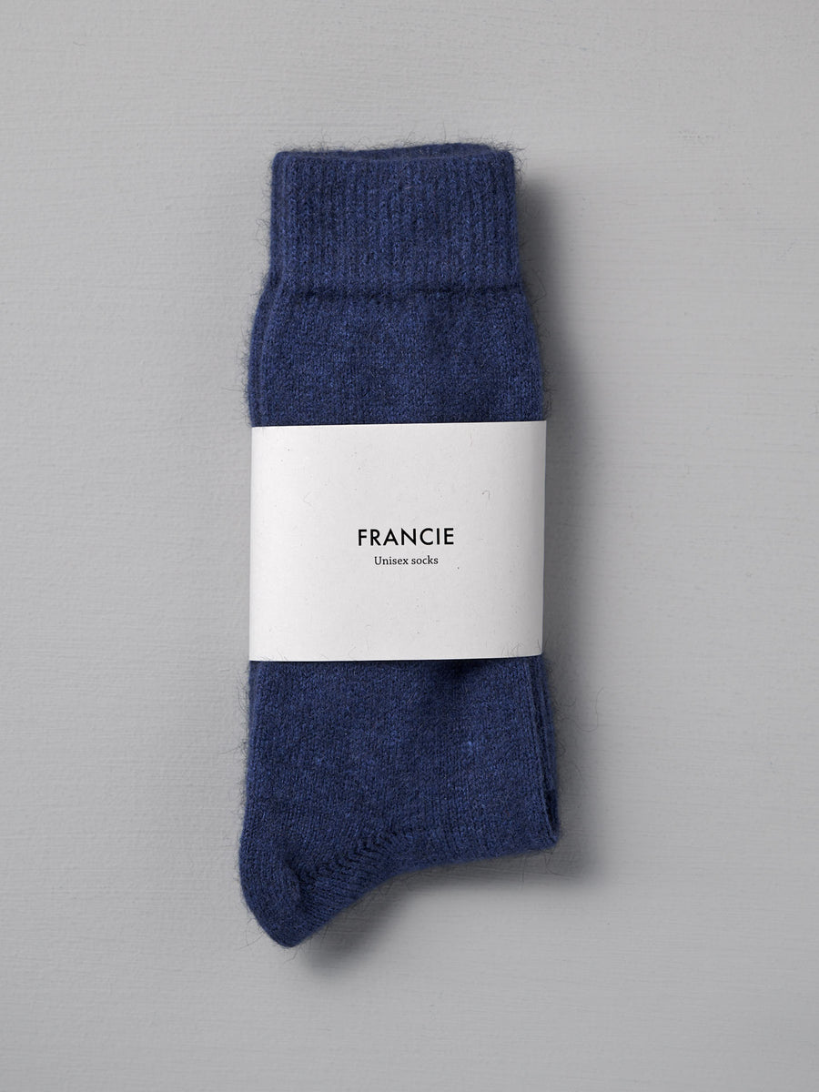 Possum Merino Socks - Cobalt Blue