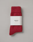 Possum Merino Socks - Crimson
