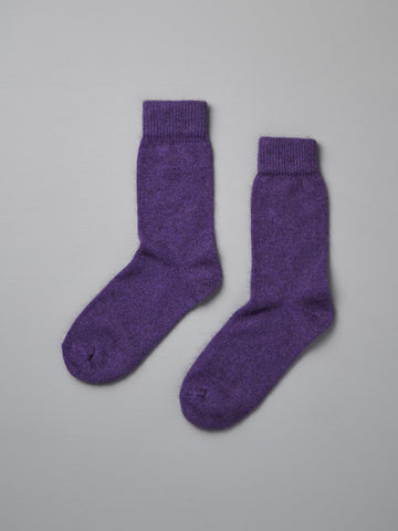 Possum Merino Socks - Grape