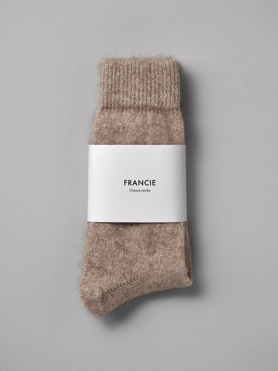 Possum Merino Socks - Natural