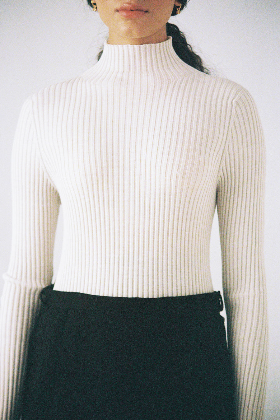 Essence Fine Turtleneck - Ivory