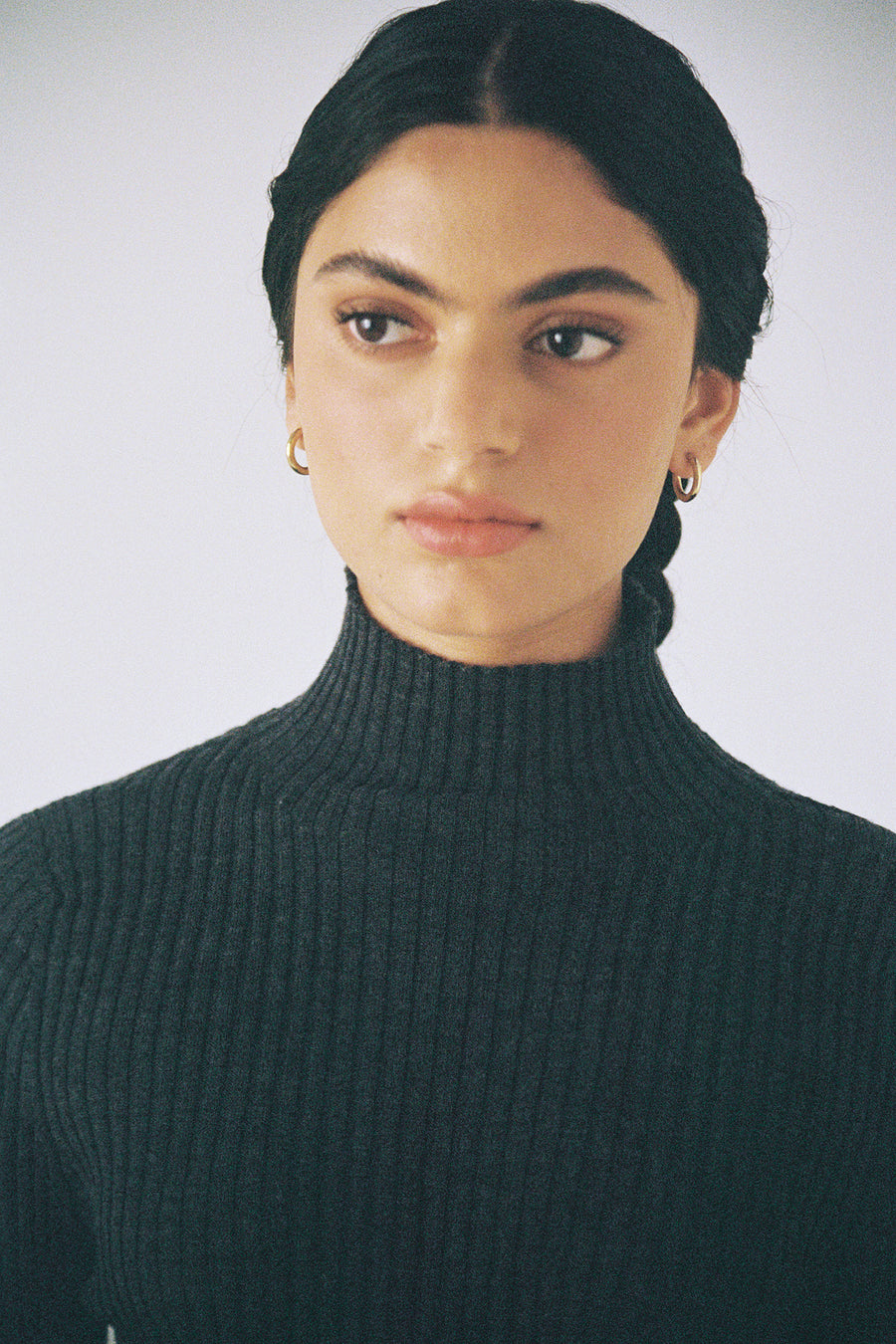Essence Fine Turtleneck - Charcoal