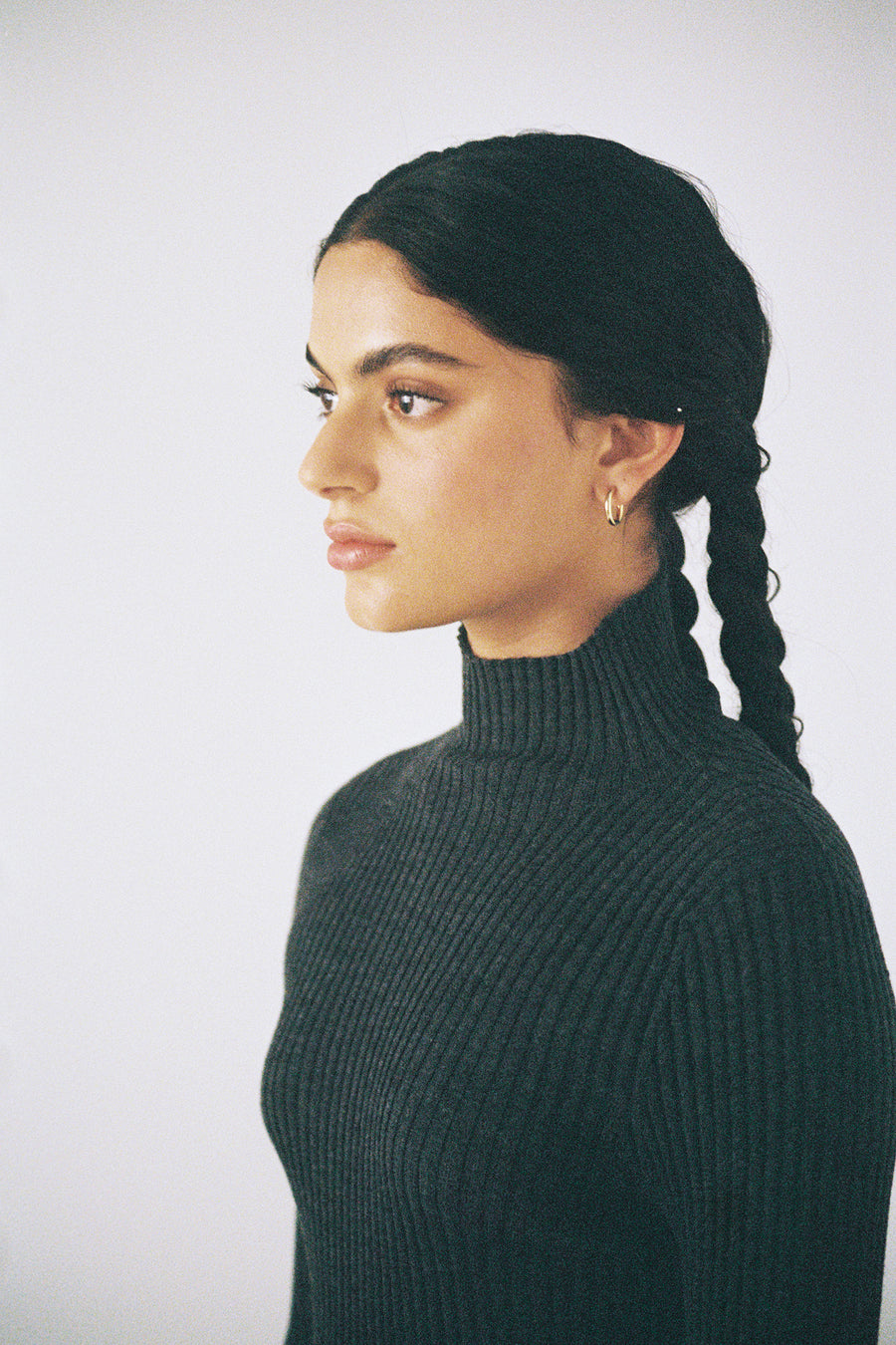 Essence Fine Turtleneck - Charcoal