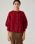 Loft Cardigan - Dark Cherry