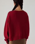 Loft Cardigan - Dark Cherry