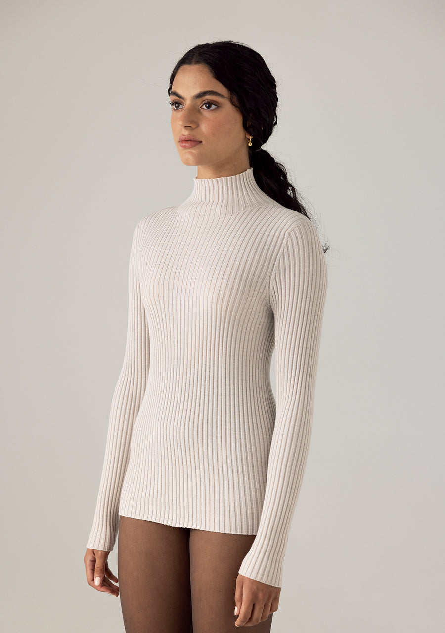Essence Fine Turtleneck - Ivory