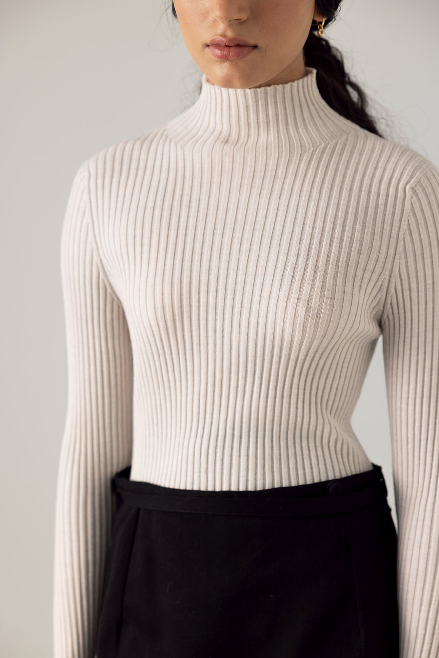 Essence Fine Turtleneck - Ivory