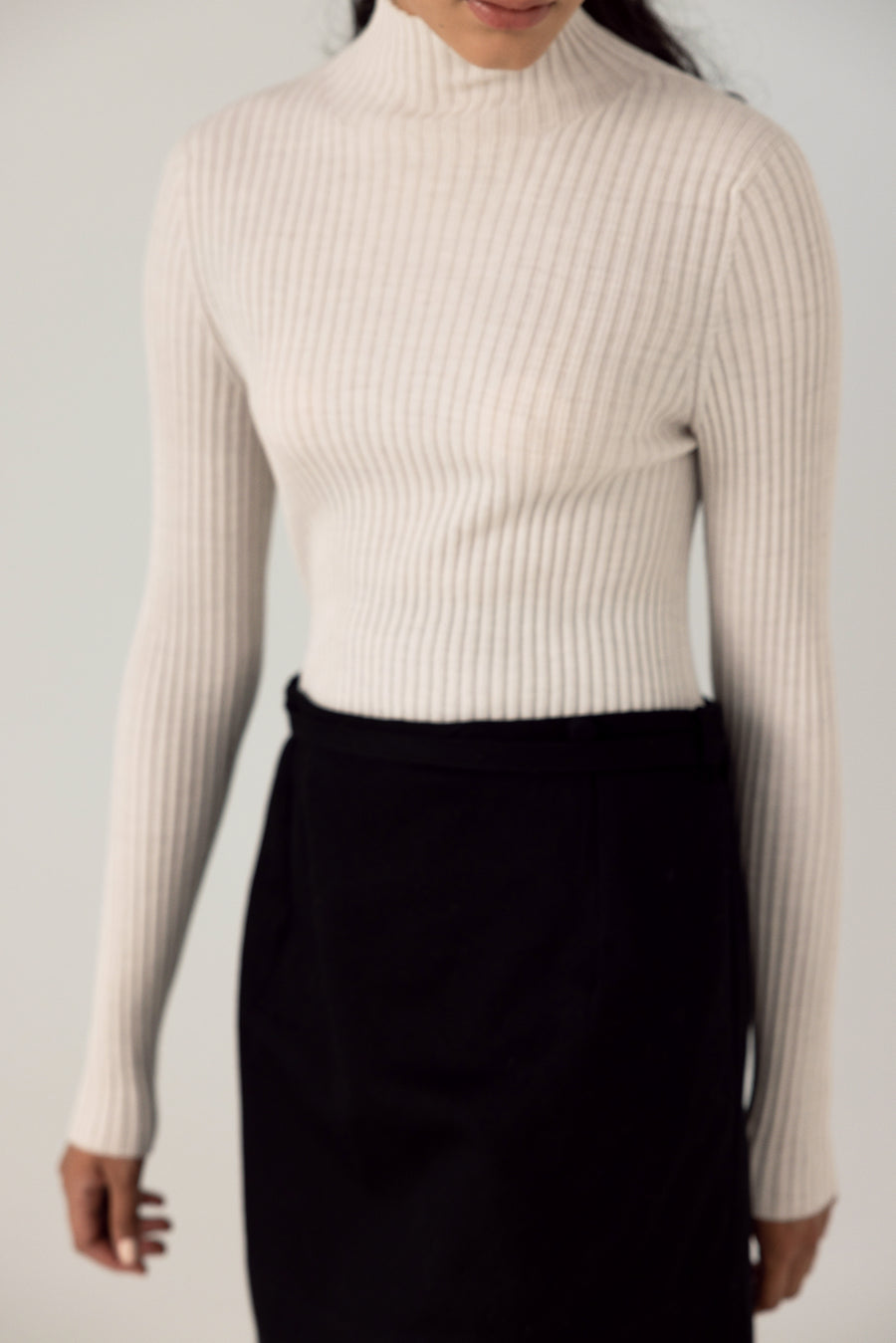 Essence Fine Turtleneck - Ivory