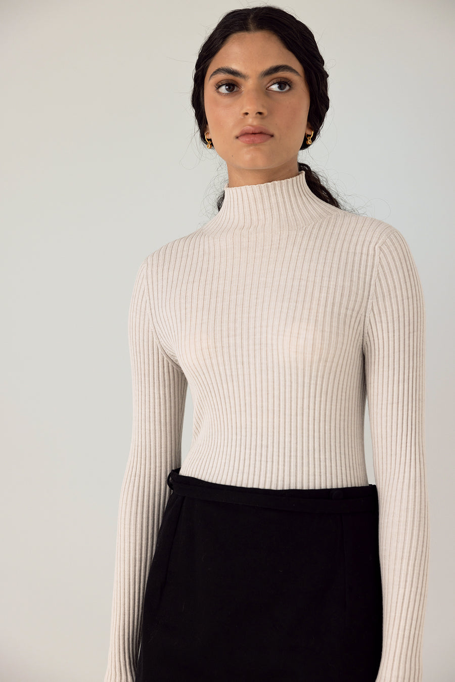 Essence Fine Turtleneck - Ivory